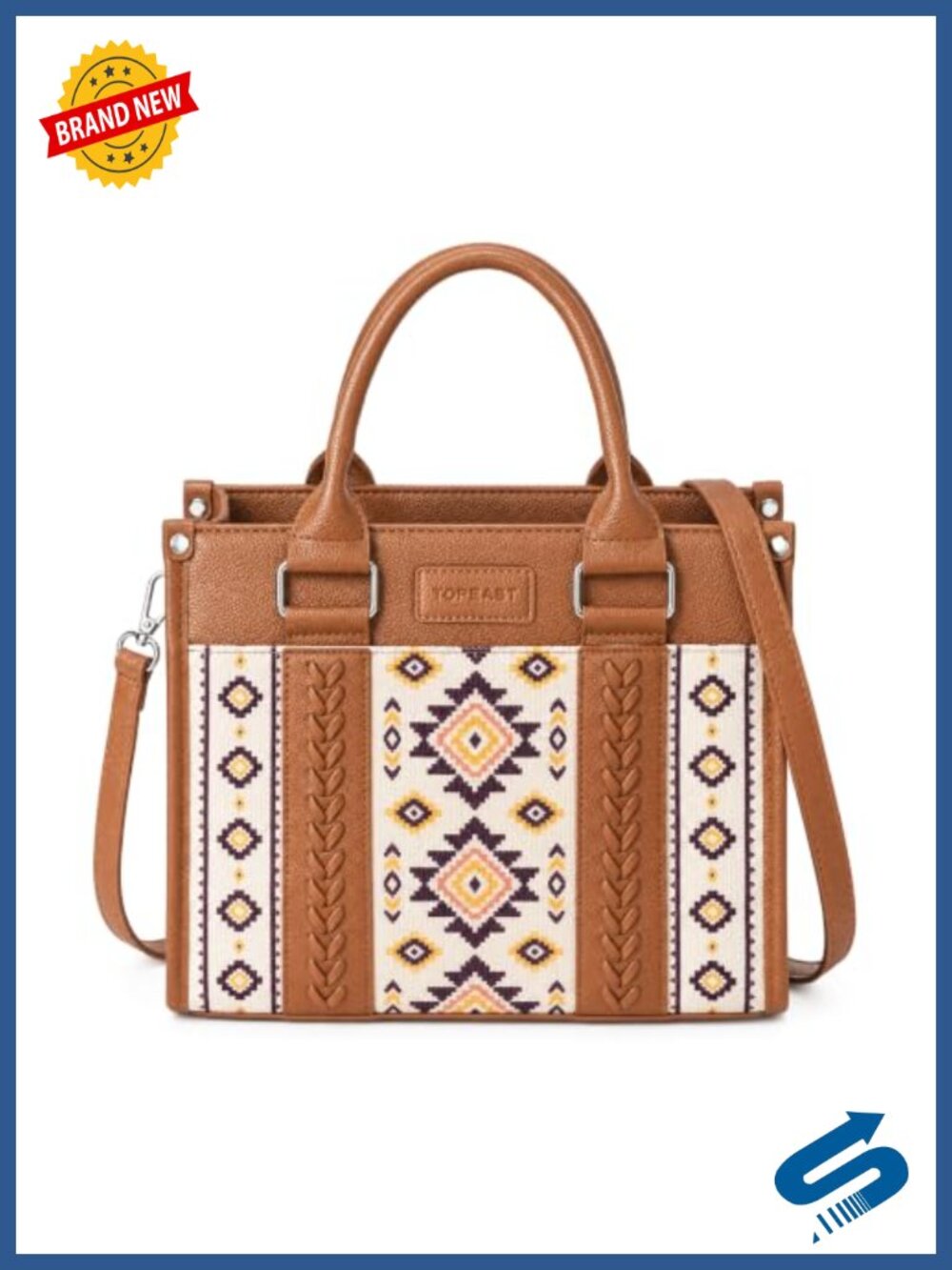 Small Vegan Leather Boho Satchel Crossbody Tote Purse Top Handle Women